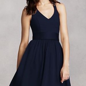 Vera Wang Navy Blue Halter Dress Size 12 WEDDING WEAR!